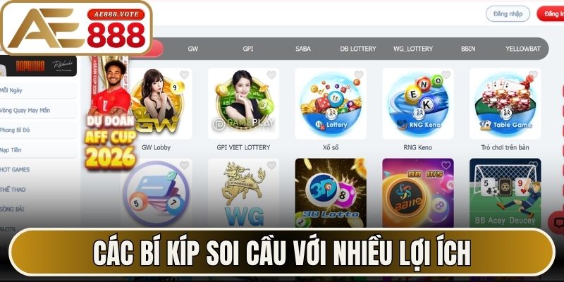 Bí Kíp Soi Cầu - Nâng Cao Tỷ Lệ Dự Đoán Chuẩn Cùng AE888 1 Các bí kíp soi cầu với nhiều lợi ích