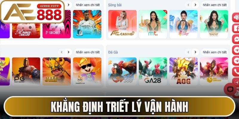 Khẳng định triết lý vận hành qua giới thiệu AE888 