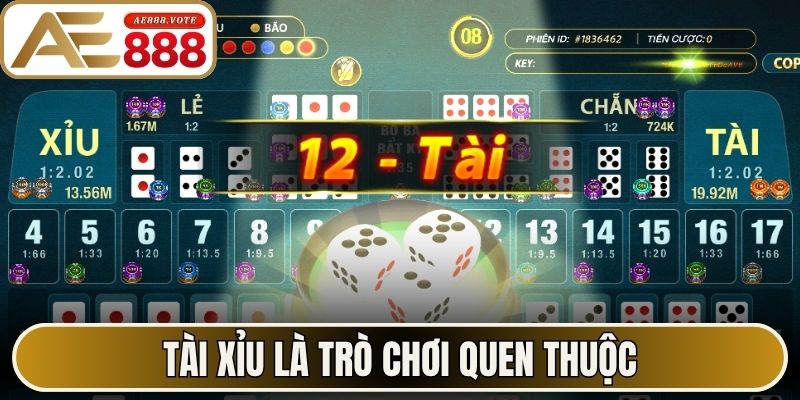 Tài Xỉu AE888 - Hướng Dẫn Cách Chơi, Chinh Phục Cửa Cược 1 Tài xỉu là trò chơi quen thuộc